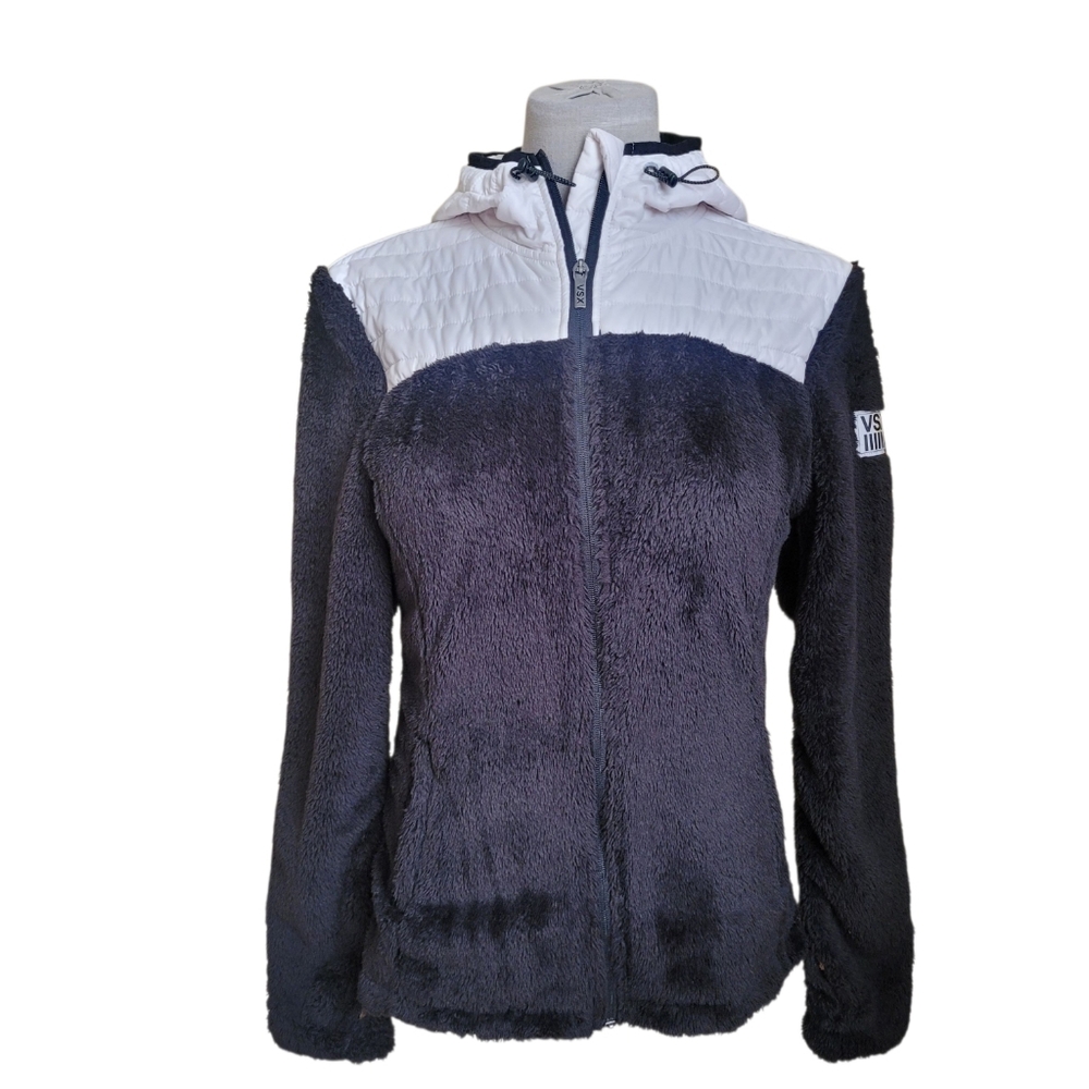 Victoria's Secret VSX Black and White Sport Jacket Hooded XS - Picture 3 of 14